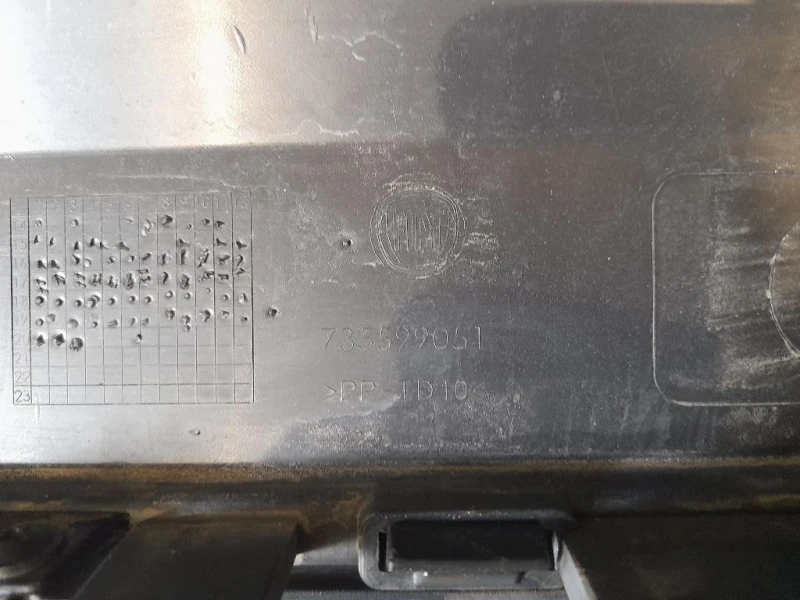 Paraurti SUP POST 735599051 Fiat Panda III 2012