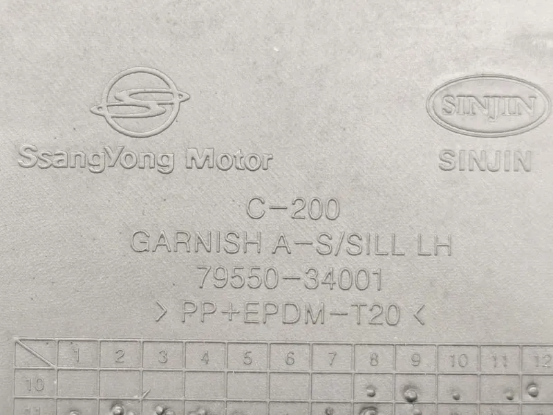 Sottoporta DX 79550-34001 Ssangyong Korando III 2011