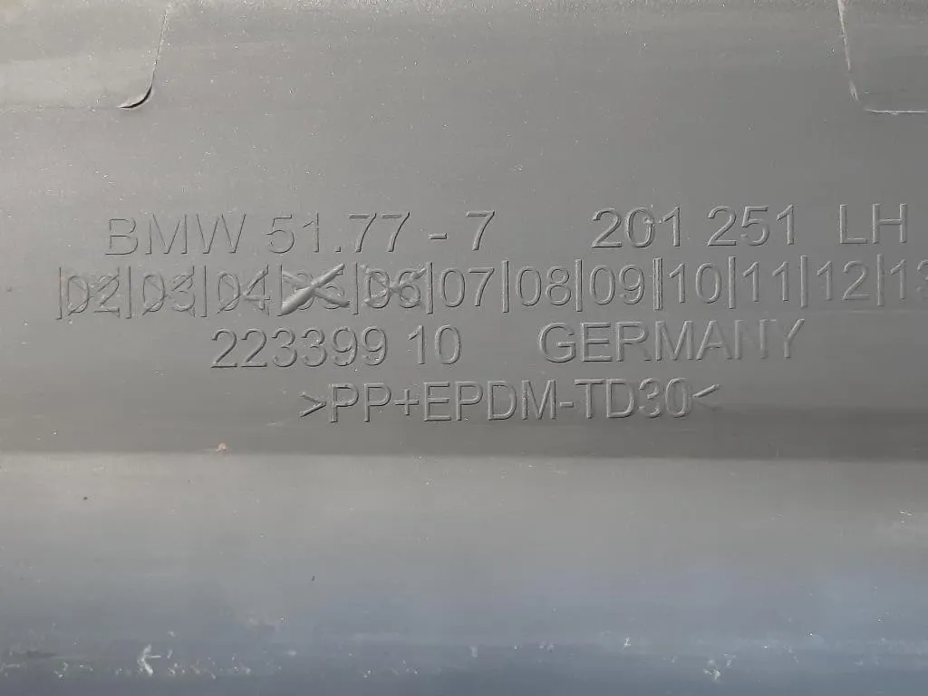 Sottoporta SX 5177-7201251 Bmw Serie 5 F07 GT 2010