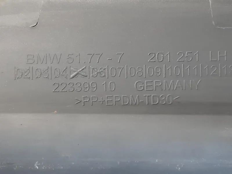 Sottoporta SX 5177-7201251 Bmw Serie 5 F07 GT 2010