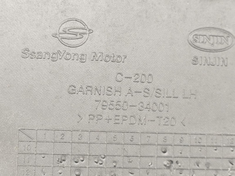 Sottoporta SX 79550-34001 Ssangyong Korando III 2011