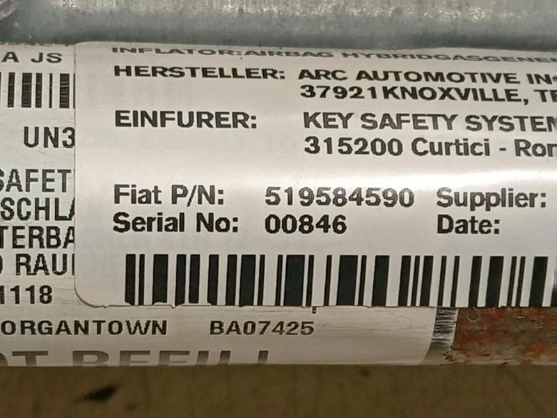 Air-bag A Tendina DX 519584590 Fiat 500L 2013