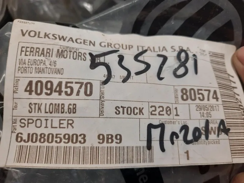 Spoiler Centrale Paraurti INF ANT 6J0805903 Seat Ibiza ST 6J8 SW 2013