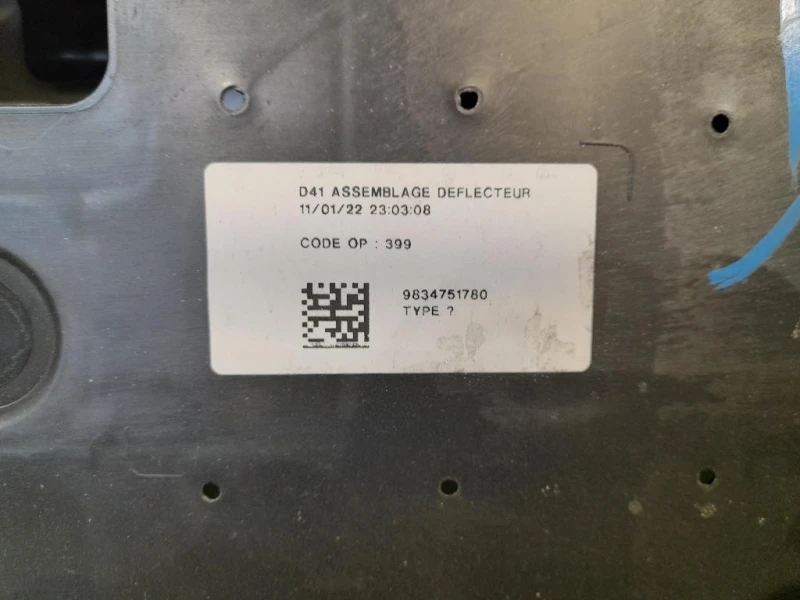 Spoiler Centrale Paraurti SUP ANT 9834751780 Citroen DS4 I 2016