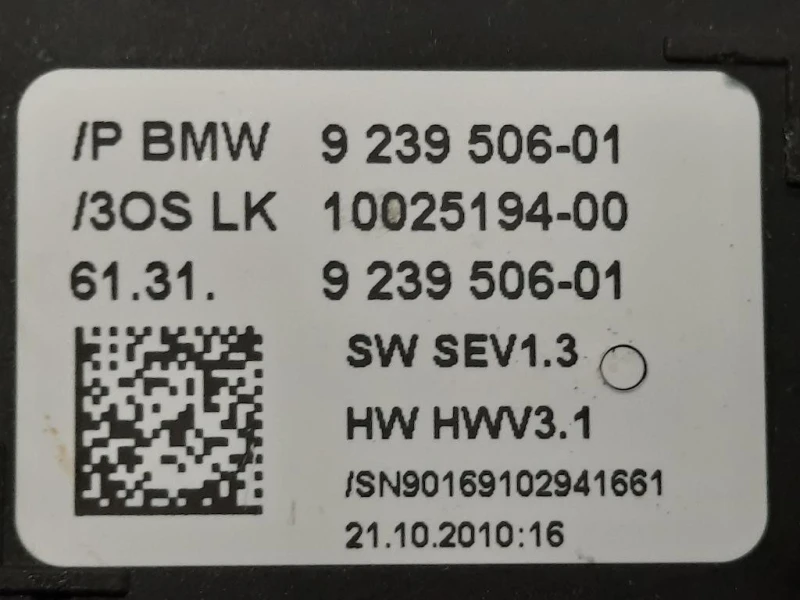 ASTA LEVA Cambio 6131 9 239 506-01 Bmw Serie 5 F10 Berlina 2010