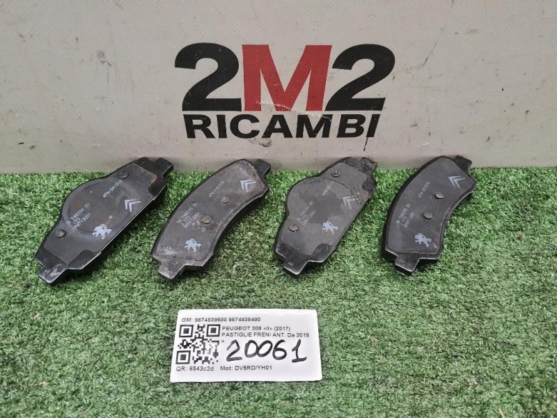 Pastiglie Freni ANT 9674839580 9674839480 ANT Peugeot 308 II 2017