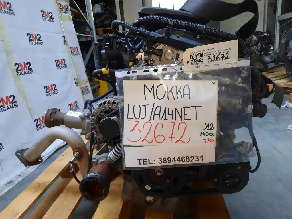 Motore Completo A14NET 140CV 103KW Opel Mokka 2013