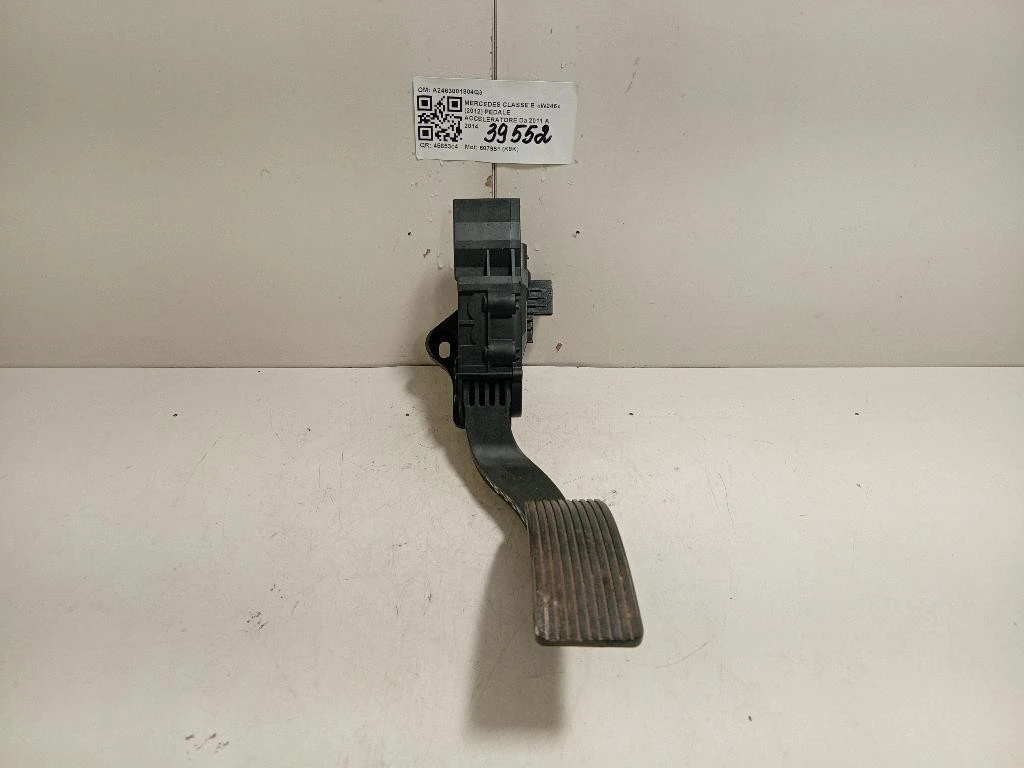 Pedale Acceleratore A2463001804Q3 Mercedes Classe B W246 2012