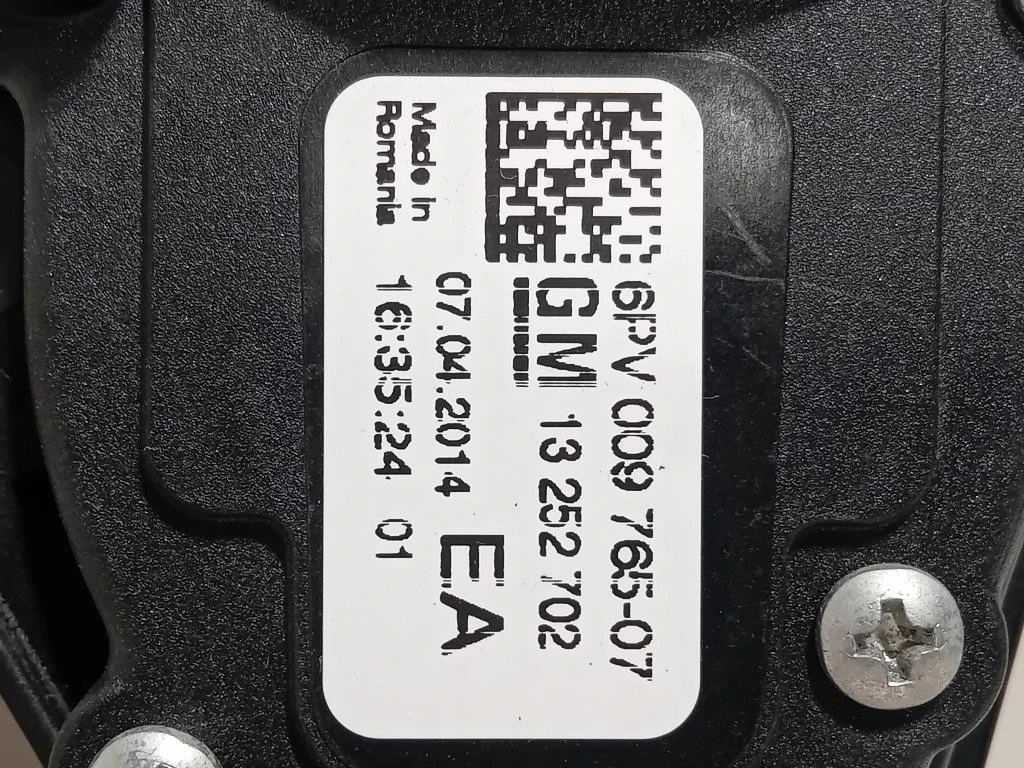 Pedale Acceleratore 6PV009765-07 Opel Astra J 2012