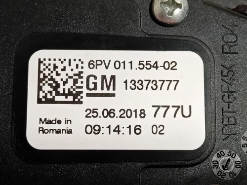 Pedale Acceleratore 13373777 Opel Astra K 2016