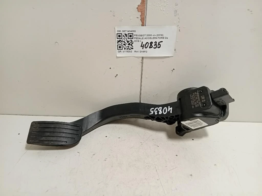 Pedale Acceleratore 9671434080 Peugeot 2008 I 2016