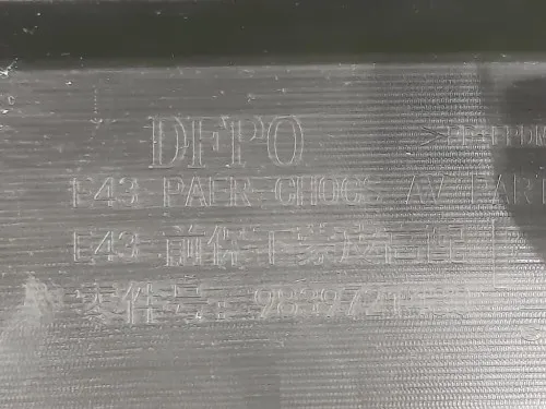 Spoiler Paraurti POST 9839721480 Citroen C5X 2022