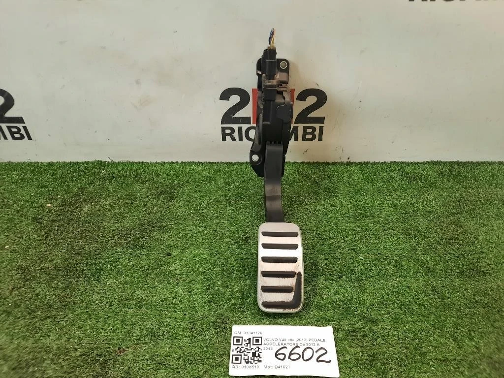 Pedale Acceleratore 31341776 Volvo V40 II 2012
