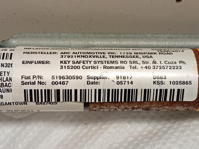 Air-bag A Tendina DX 519630590 Fiat 500L 2013