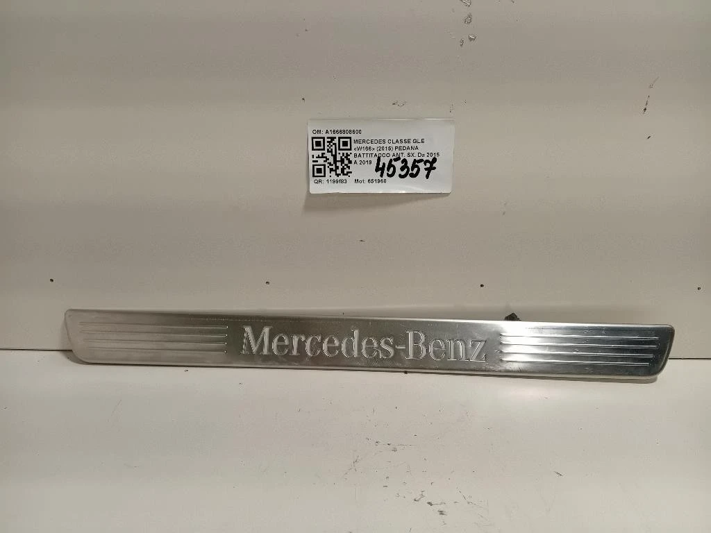 Pedana Battitacco ANT SX A1666808600 Mercedes Classe GLE W166 2015