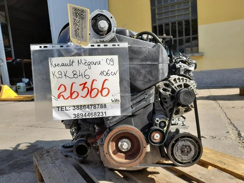 Motore Completo K9K846 106 CV 78 KW Renault Mégane III 2009
