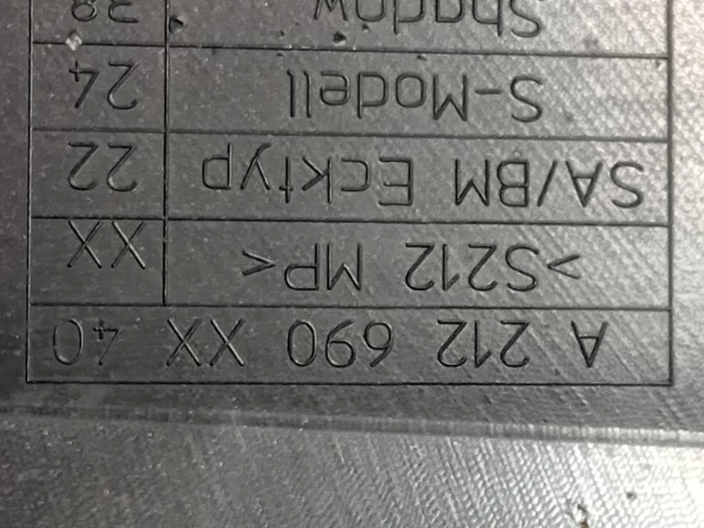 Spoiler Sottoporta DX A212690XX40 Mercedes Classe E W212 2013