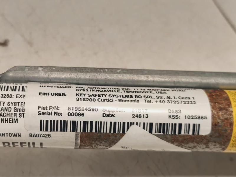 Air-bag A Tendina DX 519584590 Fiat 500L 2013