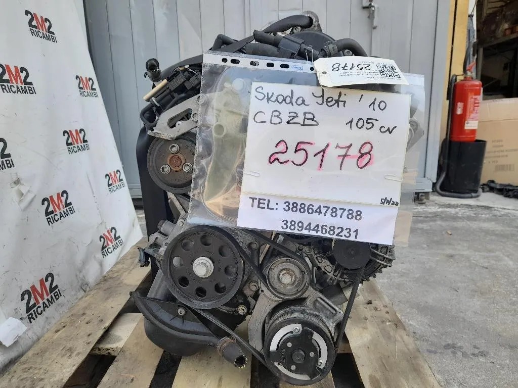 Motore Completo CBZB 105 CV 77 KW Skoda YETI 2010