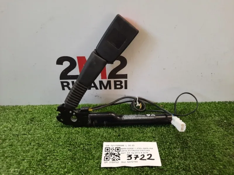 Attacco Cintura ANT DX 72117259388 Bmw Serie 1 F20 Berlina 2012