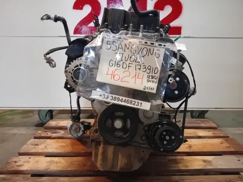 Motore Completo G16DF 173910 128 CV 94 KW Ssangyong Tivoli 2015