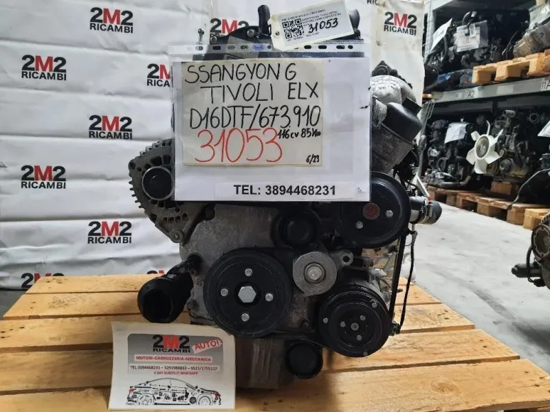 Motore Completo D16DTF 673910 116CV 85KW Ssangyong Tivoli 2015