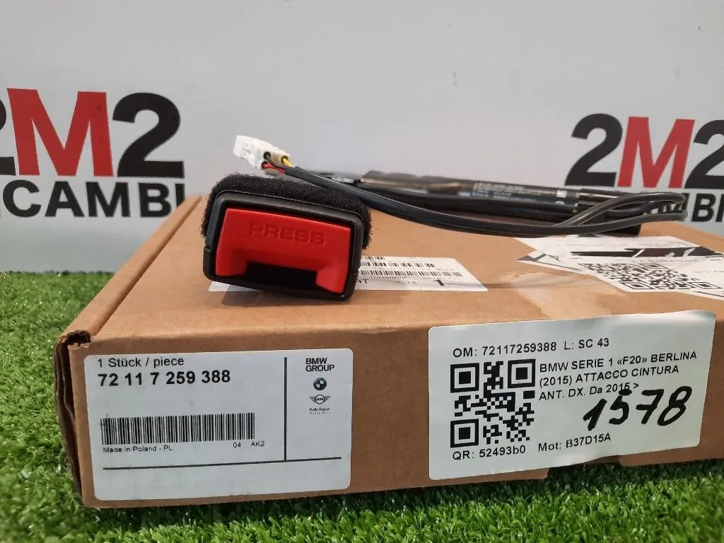 Attacco Cintura ANT DX 72117259388 Bmw Serie 1 F20 Berlina 2015