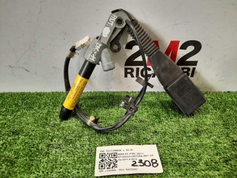 Attacco Cintura ANT DX 72117213564 Bmw Serie 3 E90 Berlina 2005