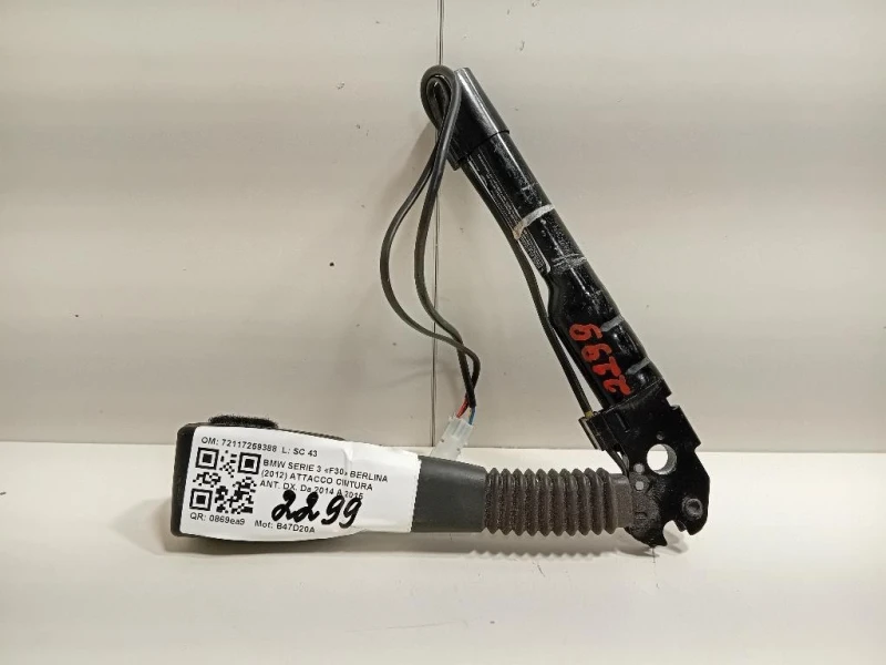 Attacco Cintura ANT DX 72117259388 Bmw Serie 3 F30 Berlina 2012
