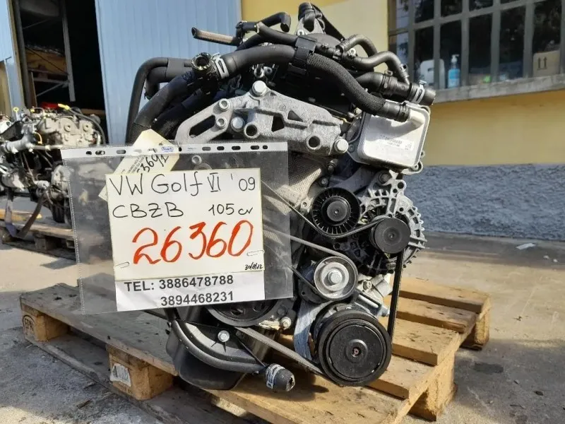 Motore Completo CBZB 105 CV 77 KW Volkswagen GOLF VI 2009