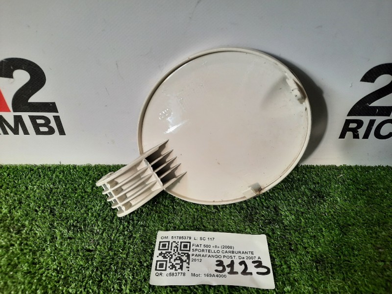 Sportello Carburante Parafango POST 51785379 Fiat 500 II 2008
