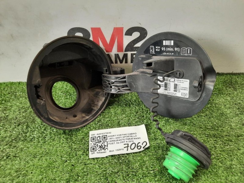 Sportello Carburante Parafango POST A4516370042 Smart Fortwo Cabrio 451 2007