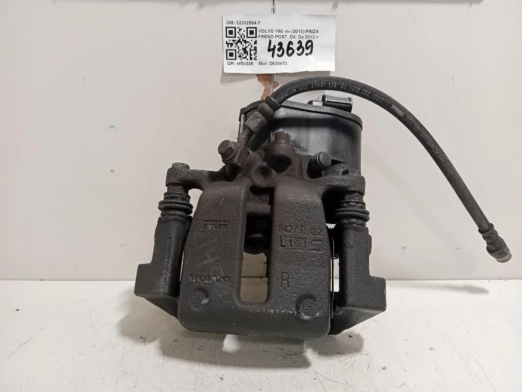 Pinza Freno POST DX 32332594 F Volvo V60 I 2013