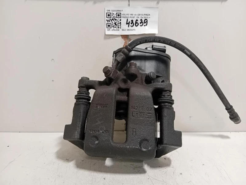 Pinza Freno POST DX 32332594 F Volvo V60 I 2013