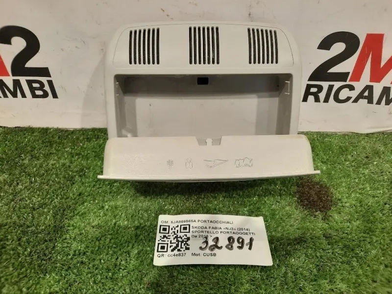 Sportello Portaoggetti 5JA868565A PORTAOCCHIALI Skoda Fabia NJ3 2014