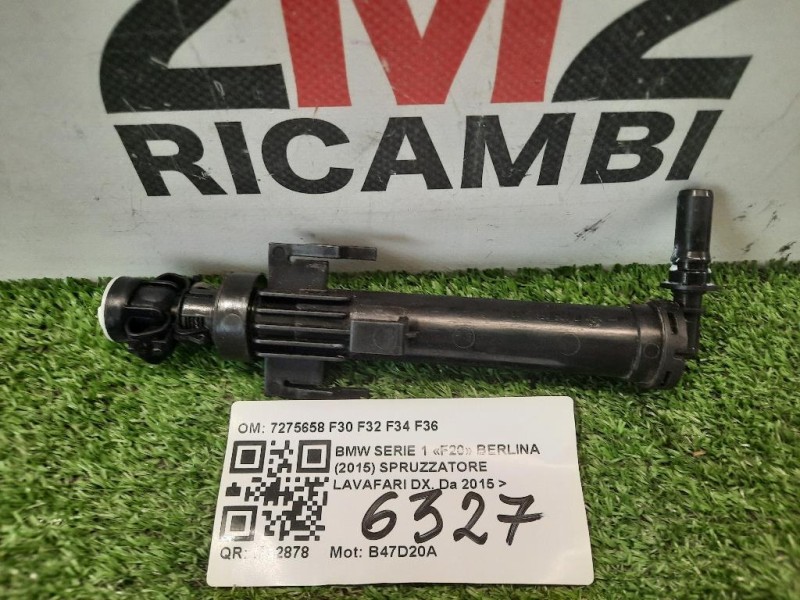 Spruzzatore Lavafari DX 7275658 F30 F32 F34 F36 Bmw Serie 1 F20 Berlina 2015