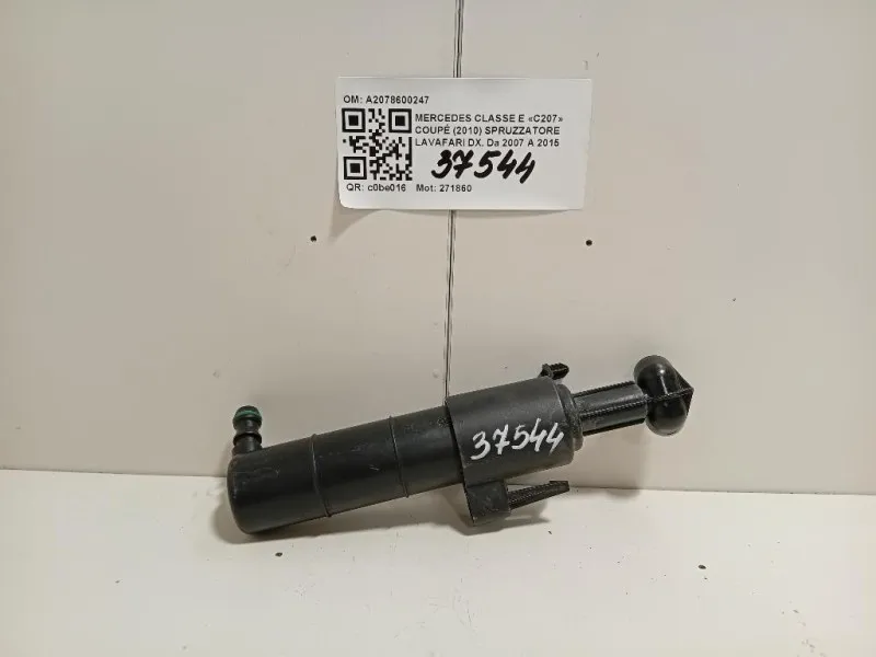 Spruzzatore Lavafari DX A2078600247 Mercedes Classe E C207 Coupé 2010