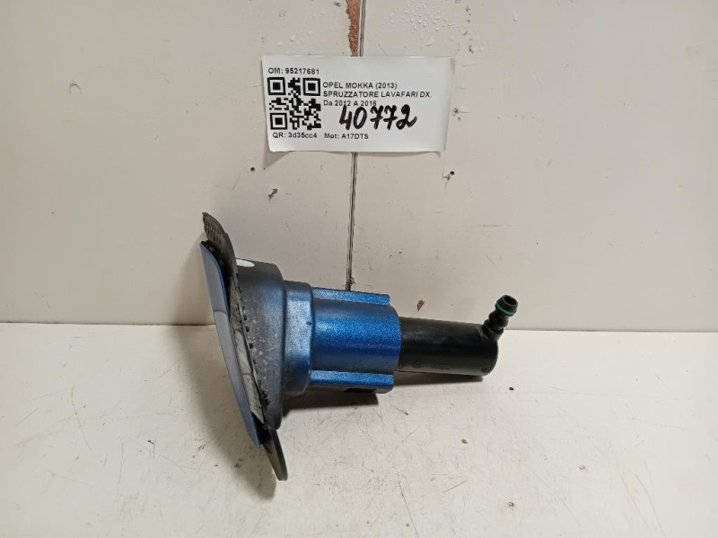 Spruzzatore Lavafari DX 95217681 Opel Mokka 2013