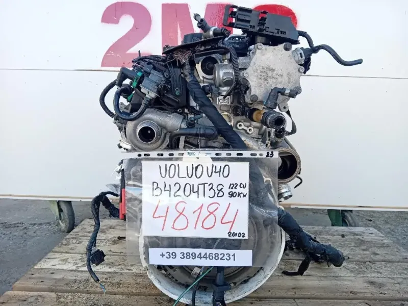 Motore Completo B4204T38 122 CV 90 KW Volvo V40 II 2012