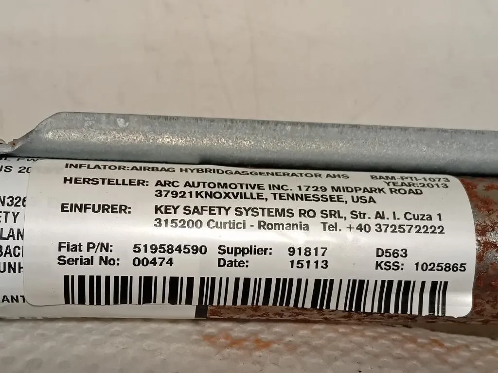 Air-bag A Tendina DX 519584590 Fiat 500L 2013