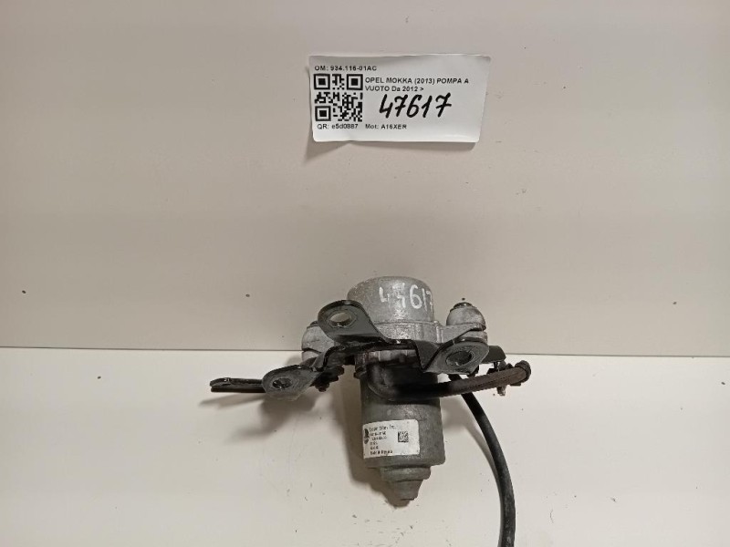 Pompa A Vuoto 934116-01AC Opel Mokka 2013