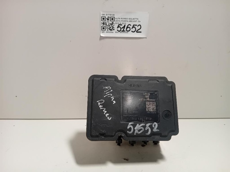 Pompa ABS ANT 51775126 Alfa Romeo Giulietta 2010
