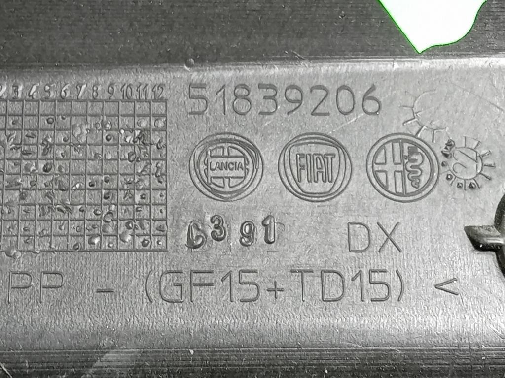 Staffa Sostegno Estparaurti POST DX 51839206 Lancia Ypsilon III 2011