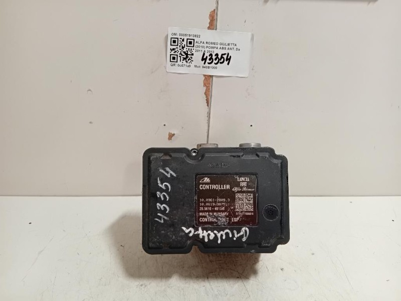 Pompa ABS ANT 00051913822 Alfa Romeo Giulietta 2010