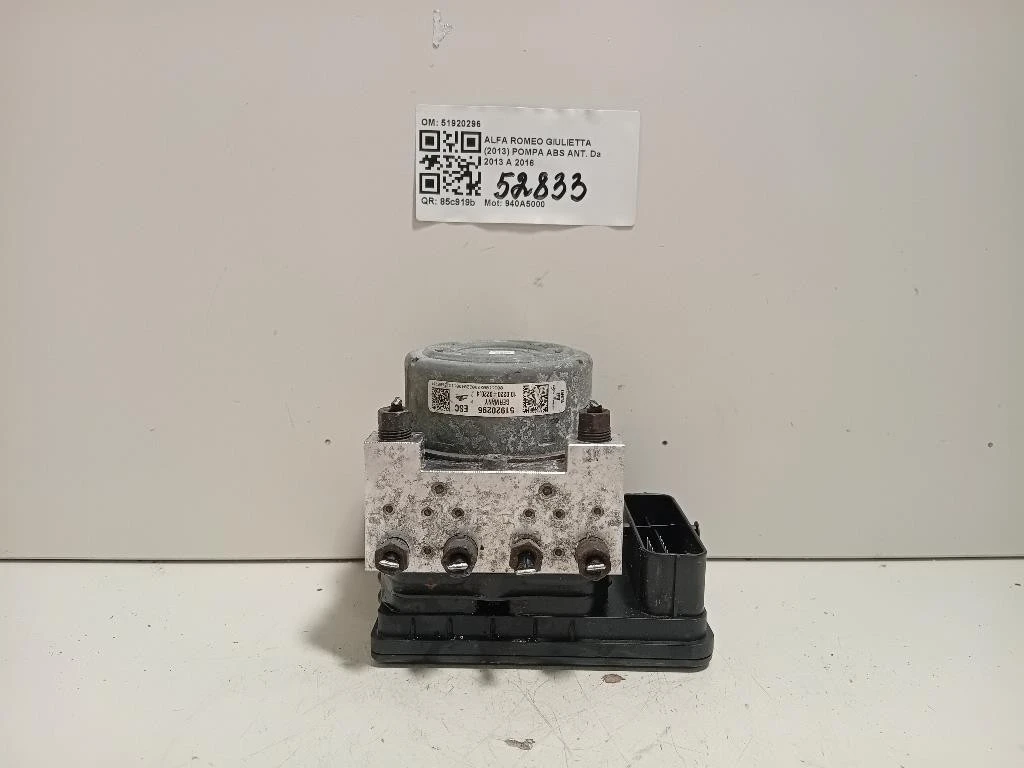 Pompa ABS ANT 51920296 Alfa Romeo Giulietta 2013