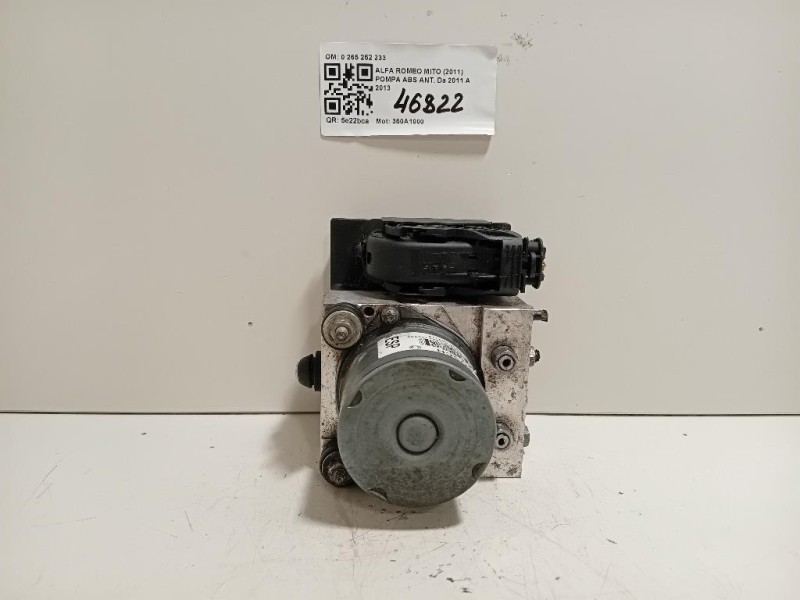 Pompa ABS ANT 0 265 252 233 0265252233 Alfa Romeo MITO 2011