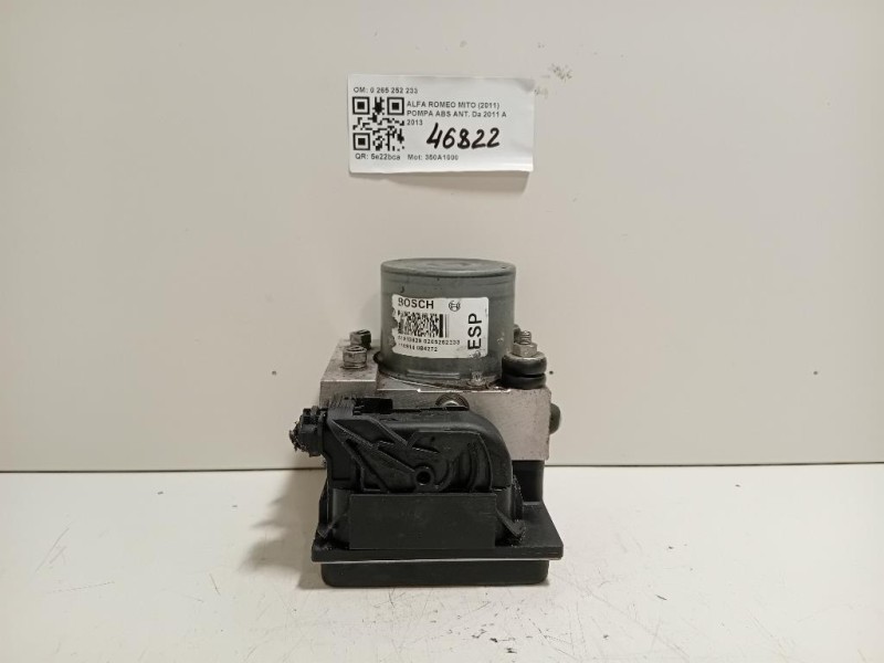 Pompa ABS ANT 0 265 252 233 0265252233 Alfa Romeo MITO 2011