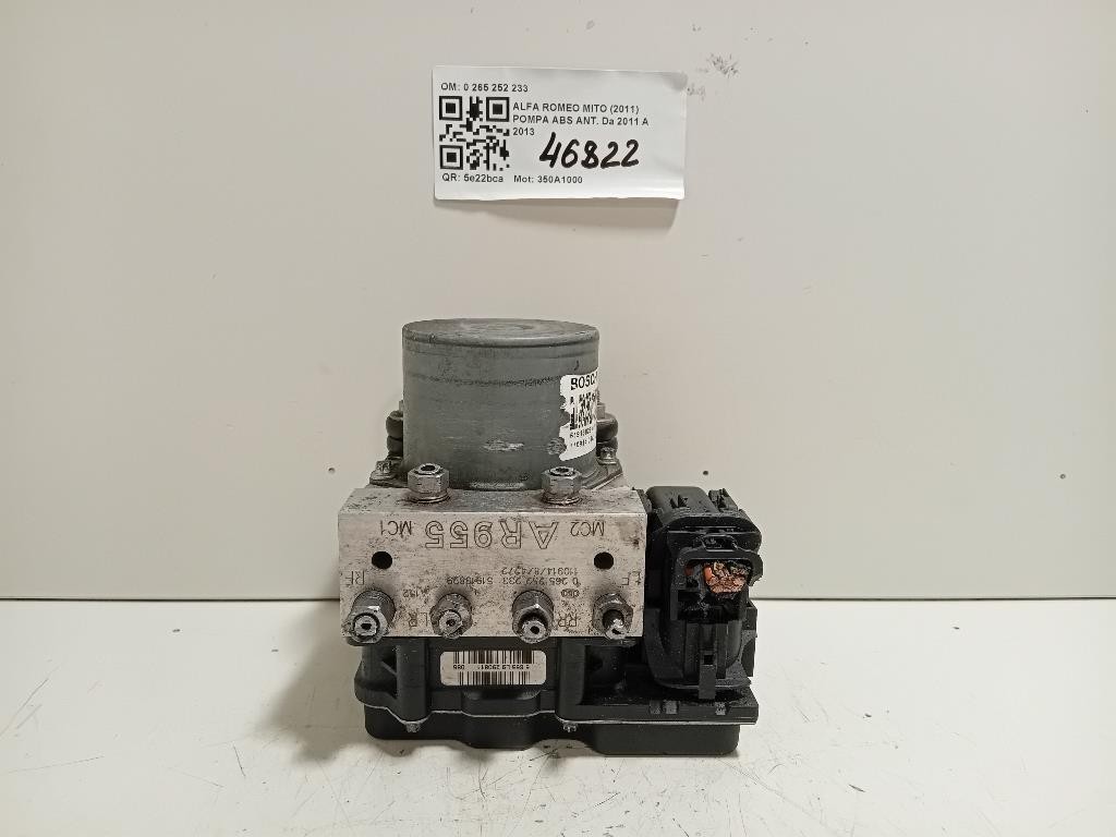 Pompa ABS ANT 0 265 252 233 0265252233 Alfa Romeo MITO 2011