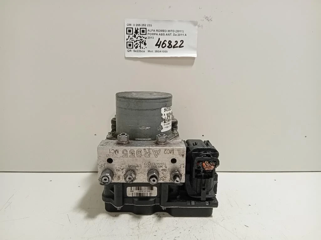 Pompa ABS ANT 0 265 252 233 0265252233 Alfa Romeo MITO 2011