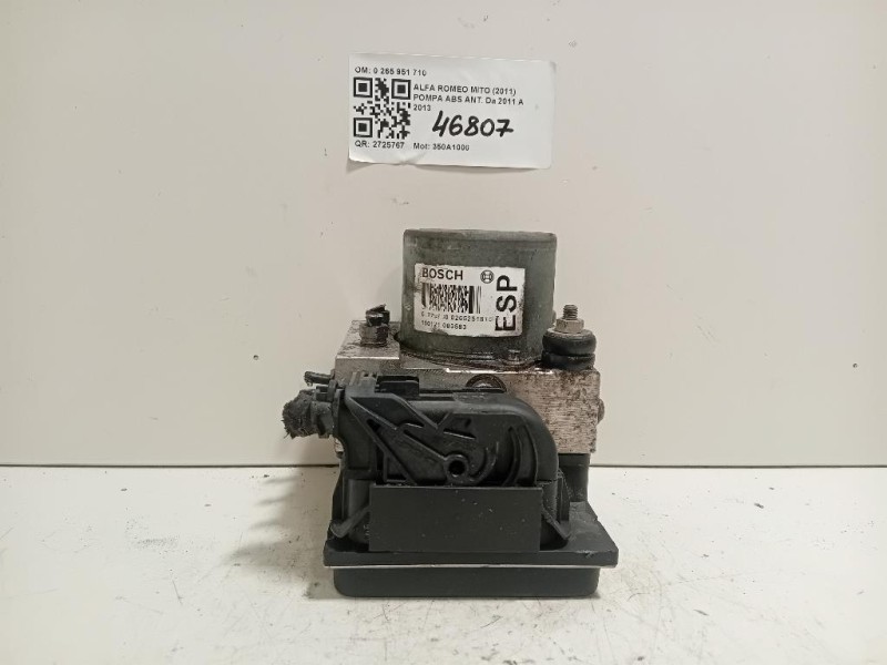 Pompa ABS ANT 0265951710 51879980 Alfa Romeo MITO 2011